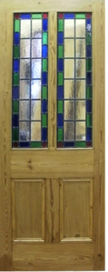 stained glass doors